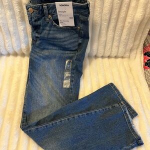 Sonoma Women's Classic Blue Straight Leg Jeans